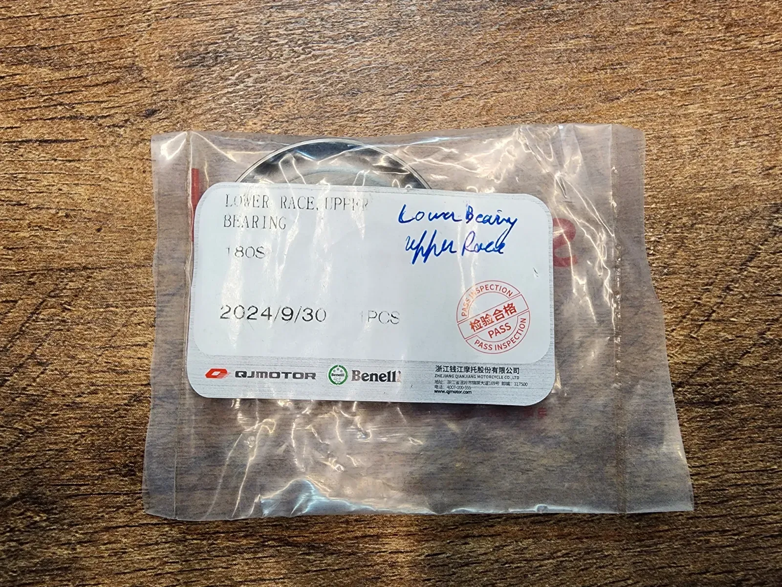 Lower Head Stem Bearing Lower Race 180s, TnT150i