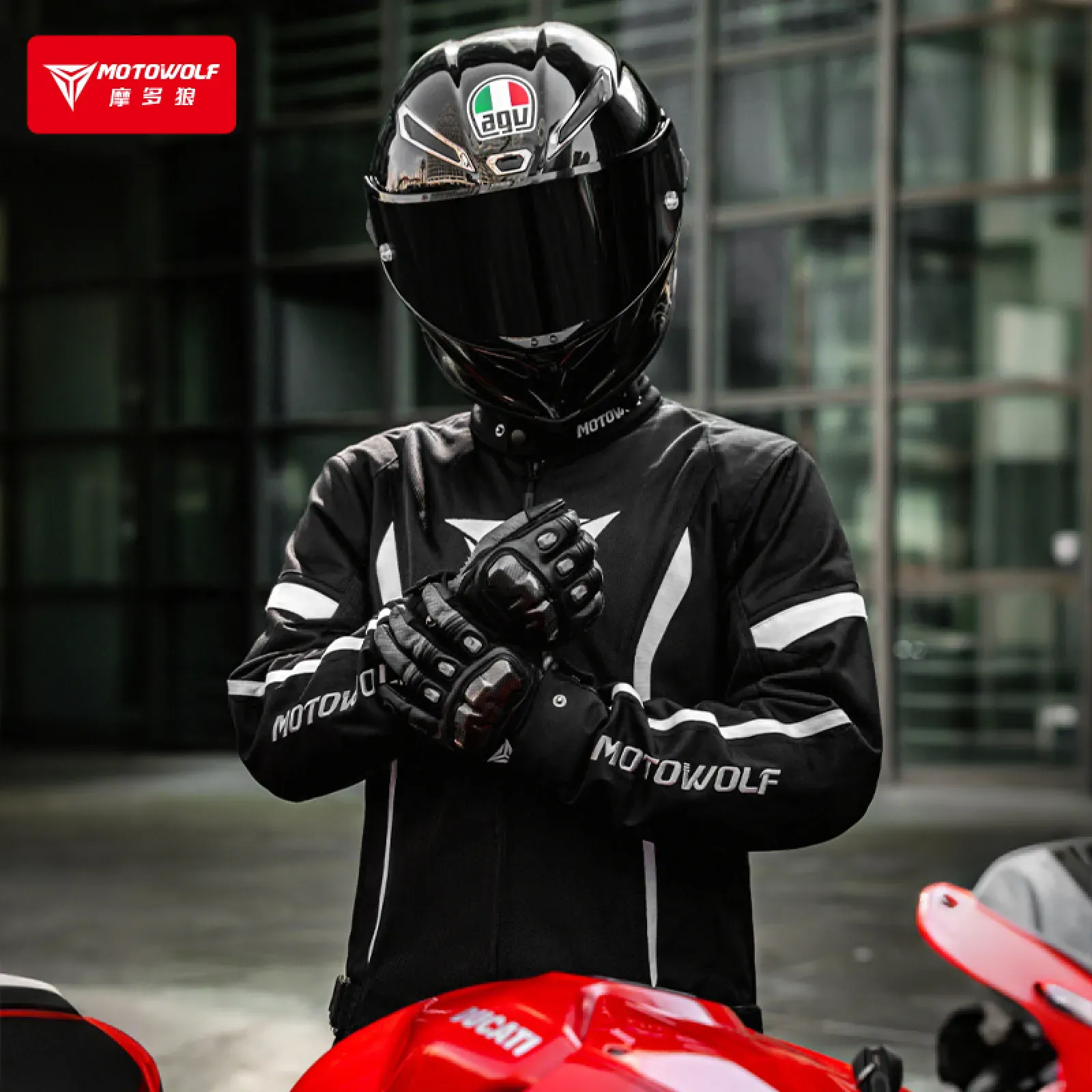 Motorcycle Mesh Jacket Motowolf JM8-B