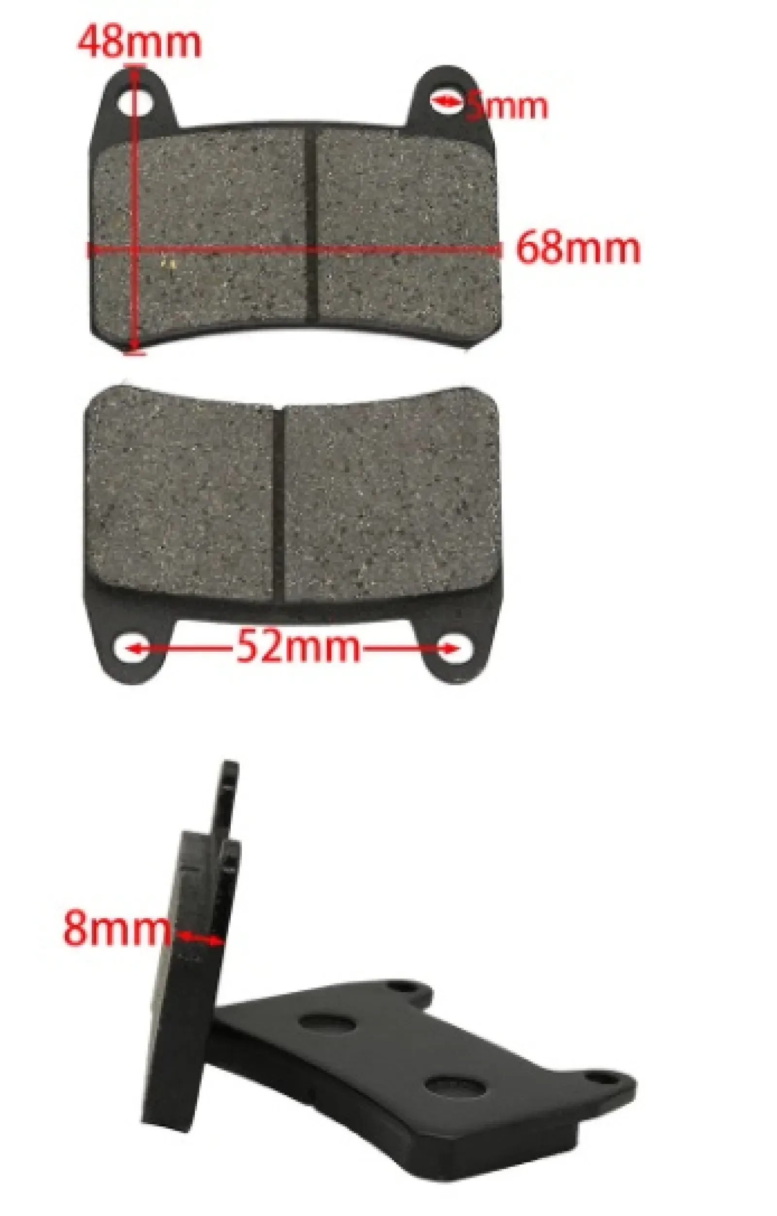 Front Brake Pads Benelli TnT150i, 180s